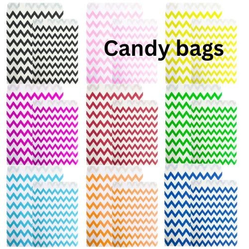 Candy stripe paper bags party - stripe,