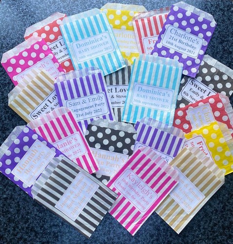 Personalised sweet bags - personalised,