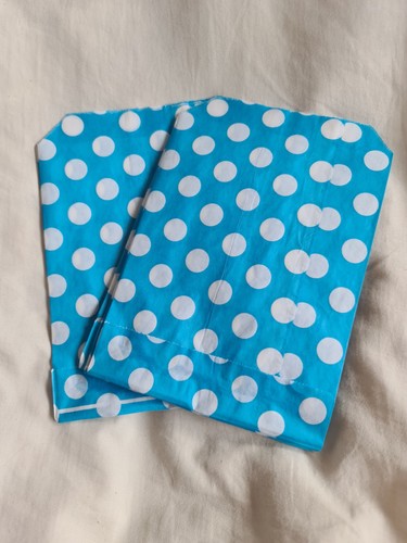 Blue polka dot sweet bags - dot,
